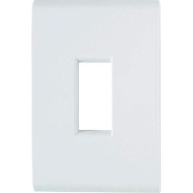 Imagem de KIT 2 Placa 4x2 1 Módulo Vertical Branco  Tramontina Liz