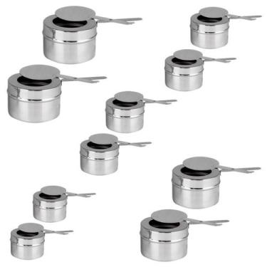Imagem de 10 Fogareiros Acendedor Espiriteira em Aço Inox p Rechaud - Ipe Cozinh