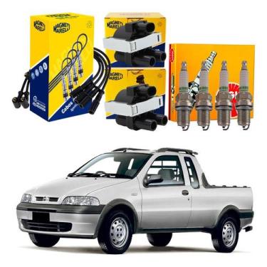 Imagem de Bobina Cabo Vela Marelli Fiat Strada 1.3 8v 2002 A 2004 - NGK
