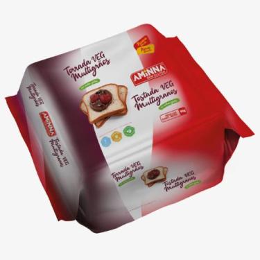 Imagem de Torrada Multigrãos Sem Glúten e Vegana Aminna 90g