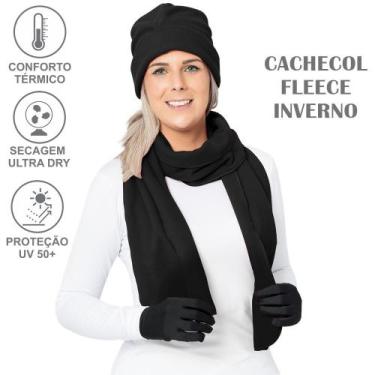 Imagem de Cachecol Térmico Fleece Duplo Frio Intenso Unissex Viagem Aventura - R