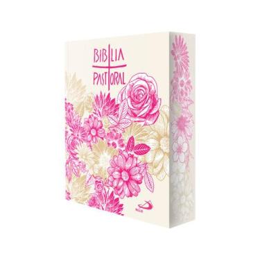 Imagem de Nova Biblia Católica Pastoral - Bolso - Floral Rosa - PAULUS