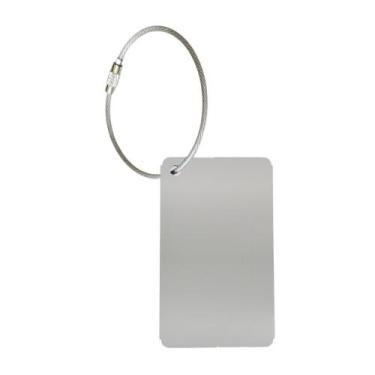 Imagem de Tag Identificador Etiqueta De Mala E Mochila - We Go To, Prata