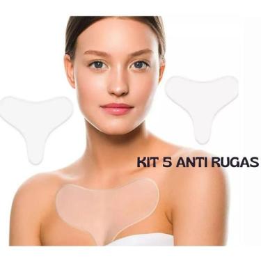 Imagem de Anti Rugas e Linhas Silicone Para Colo Reutilizável 5 Peças - PRA VC