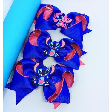 Imagem de Laço de Cabelo Infantil Presilha Bico de Pato Personagem Disney 3D Sti