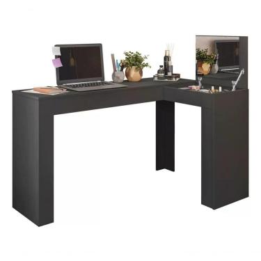 Imagem de Penteadeira Escrivaninha Preto Com Espelho St Plus Preto