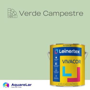 Imagem de Vivacor Acrílica Leinertex Fosco 3,6L, VERDE CAMPESTRE, 3,6L