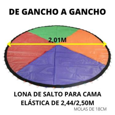 Imagem de Lona de salto para cama elástica pula pula 2,44 / 2,50m - imperio kids