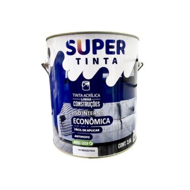 Imagem de Tinta Acrílica Econômica Uso Interno Antimofo BRANCO 3,6L Super Tinta 