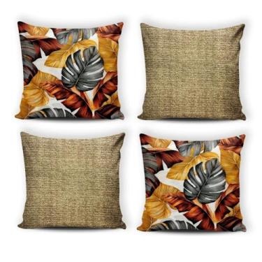 Imagem de Kit C/ 4 Capas P/ Almofadas Decorativas Colorida 48x48 - JZ Enxovais ,