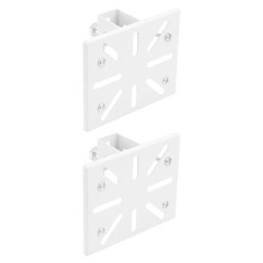 Imagem de Micro Traders 2 conjuntos de suportes de montagem de câmera compatíveis com SoloCam S340 compatível com Wyze compatível com anel 110 x 90 mm branco