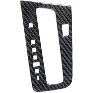 Imagem de Capa de acabamento de painel de transmissão automática de fibra de carbono para Honda Civic Coupe 2013-2015