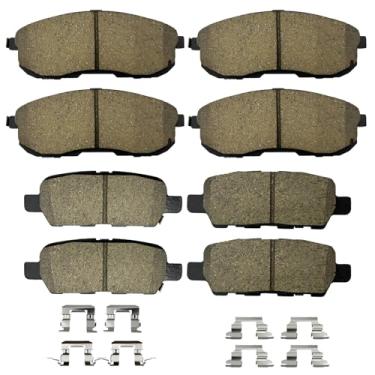 Imagem de Kit de pastilhas de freio de cerâmica dianteira e traseira para Nissan 350Z 2003-2005, para INFINITI G35 2003-2005, para Altima 2007-2013, para Juke 2011-2017, para Sentra 07-12, pastilhas de discos