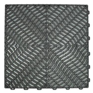 Imagem de Piso Tapete Modular de Plástico 33 x 33 cm Cinza - Proposto