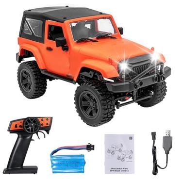 Imagem de GoolRC f1 RC Car, 1/14 Scale 2.4GHz 4WD High Speed Off Road Monster Truck with LED Light for Kids and Adults (Orange Hardtop)