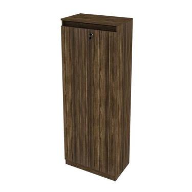 Imagem de Armário 2 Portas Com Chave 60x160,5x36,5 cm Nogal - Tecnomobili