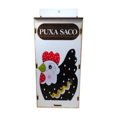 Imagem de Puxa Saco mdf Modelo Galinha de Pendurar - Adesivado - Hp Decor