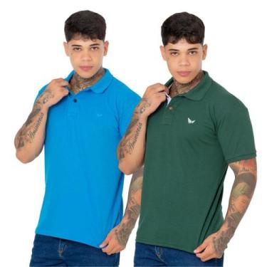 Imagem de Kit 2 Camisa Polo Para o Seu Dia Preço Baixo Qualidade - Ridens, G, Ve