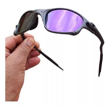 Imagem de Oculos De Sol Doublex Roxo Violet Juliet Tamanho Maior X-Metal Polariz