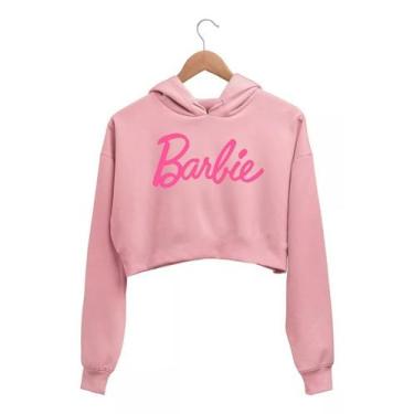 Imagem de Moletom Cropped Barbie Blusa de Frio Capuz Feminina - Macoli Outlet, R