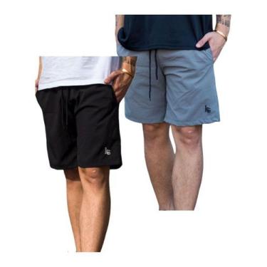 Imagem de 2 Shorts Masc Tactel Elastano Bordado Na Barra 2 Bolsos 099 - KSFRENTS