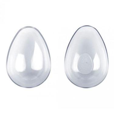 Imagem de Casca de Acrílico Ovo Liso M (250g) com Colher - 4 unidades - BlueStar