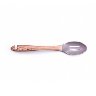 Imagem de Colher para Servir Vazada em Nylon Nature 35cm Cinza - Hercules - Mund