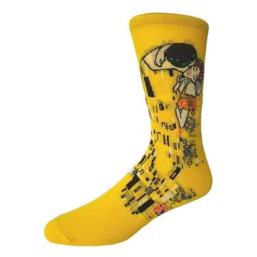 Imagem de Meias Coloridas Divertidas Obras de Artistas Clássicos - O Beijo (Klim