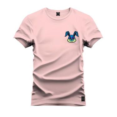 Imagem de Camiseta Unissex T-Shirt 100% Algodão Estampada Coelinho Bolado - Nexs