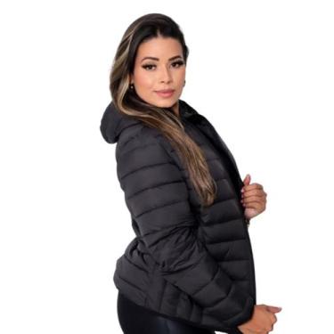 Imagem de Jaqueta Bobojaco Feminina Capuz Removivel Preta - RCV STORE, G1, Preto