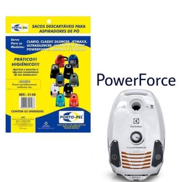 Imagem de Kit 6 Sacos Aspirador de Pó Electrolux - Powerforce (2148) - Porto-Pel