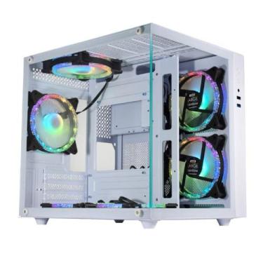 Imagem de Gabinete Gamer K-MEX Aquario Micro, Mini Tower, Vidro Temperado, M-ATX