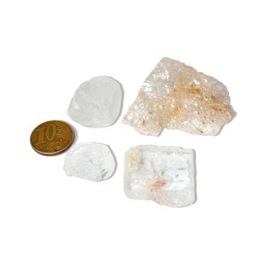 Imagem de Kit 4 Topázio Branco Misto Bruto Natural Pedra de 2025 - CristaisdeCur