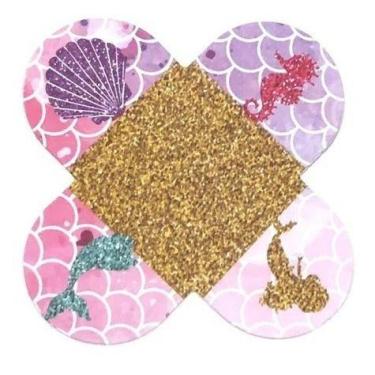 Imagem de 50 Forminhas Doces Sereia Forma Caixeta Decoração Festa - Nc Toys