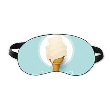 Imagem de Pocsicles brancos em creme, casquinhas de sorvete, protetor de olhos para dormir, capa de sombra macia para noite
