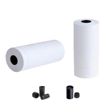 Imagem de NaviLintek Etiquetas para pistola de etiqueta de preço de 2 linhas, 10.0000 adesivos de etiquetagem com 2 kit de rolos de tinta para máquina aplicadora de carimbo, etiqueta de suprimentos de roupas