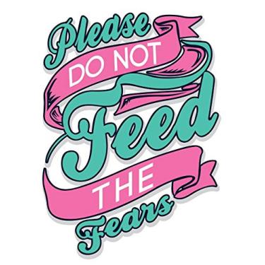 Imagem de Please Do Not Feed The Fears: Cornell Notes Notebook, Motivational Word Art Cover, Size 8.5" x 11", 120 Pages, Soft Matte Cover