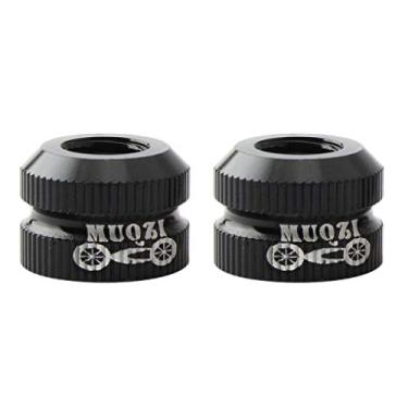 Imagem de CUTICATE Bicyle Tubo interno/Pneu de vácuo Presta válvula porca, Mountain Road Bikes acessórios peças de ciclismo - Várias cores para escolher - Preto