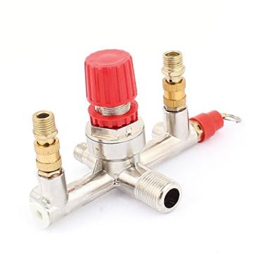 Imagem de Uxcell A16011600ux0112 Compressor de ar 1/8BSP rosca fêmea regulador de pressão encaixe da válvula
