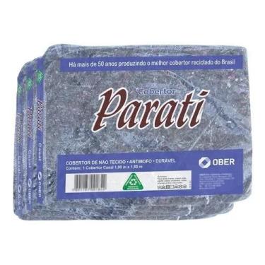 Imagem de kit com 3 Cobertor Paraty de Casal Tamanho 1,90 M X 1,60 M - Ober - Co