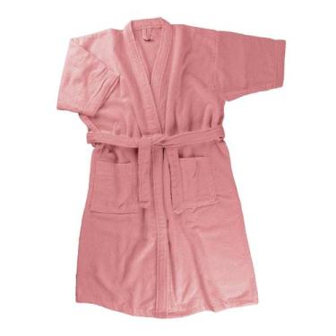 Imagem de Roupão Atoalhado 100 Algodão Adulto Feminino Masculino manga curta Hid