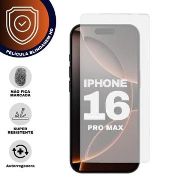 Imagem de Película Hidrogel HD Blindagem Para Apple Iphone 16 Pro Max - Generica
