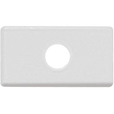 Imagem de Kit 6un Módulo Tampo Com 1 Furo 9,5 Mm Tramontina Branco Tramontina