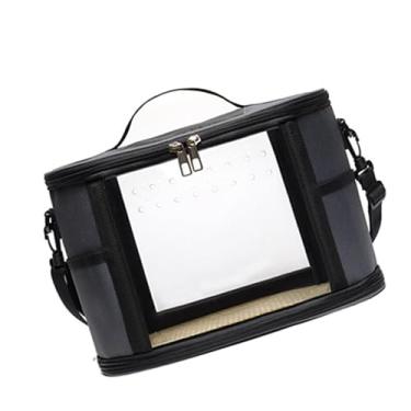 Imagem de Generic Bolsa de transportador de pássaros cobaia porco portador de pássaro portátil gaiola de gaiola de animais de estimação para vícios de chinchilla, Gray S