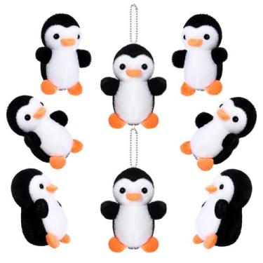 Imagem de Chaveiros de Pelúcia Skylety Penguin - 8 Unidades de 10cm