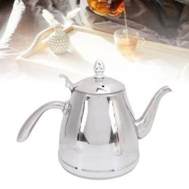 Imagem de Jarro Com Tampa, 1,5L de Aço Inoxidável Calor de Aço Peganeco de Capa de Chaleira Dispensadores Panela de Jarra de água Com Filtro e Alça para Restaurante de Hotel de Cozinha Em