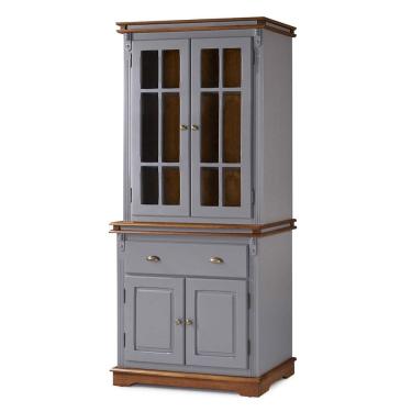 Imagem de Arca Oratório 4 Portas 1 Gaveta 2057 Manchester - Cinza/Imbuia Glazer