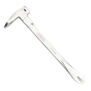 Imagem de TUMAX Puxador de unhas para gatos (prata, 25,4 cm (340 g) Mini pé de cabra com removedor de unhas de pata de gato, ferramenta de pé de cabra de aço de alto carbono para remolde em casa e marcenaria