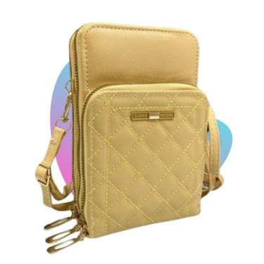 Imagem de Bolsa Feminina Transversal Porta Celular Tipo Carteira Cores - VRABAGS