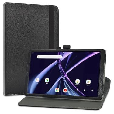 Imagem de LiuShan Compatível com Acer Iconia Tab A8, suporte de rotação de 360 graus, capa de poliuretano para tablet Acer Iconia Tab A8 22.1 cm (não serve para outro tablet, preto